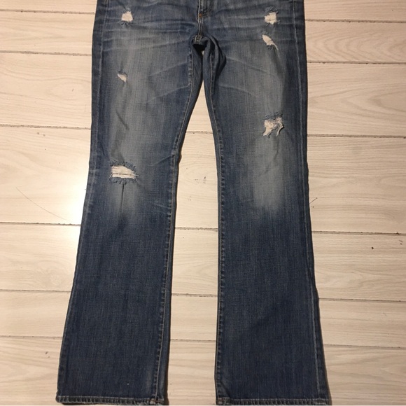 AG Adriano Goldschmied The Angel Faded Black Boot Cut Jeans Womens 32/34 - Picture 2 of 11